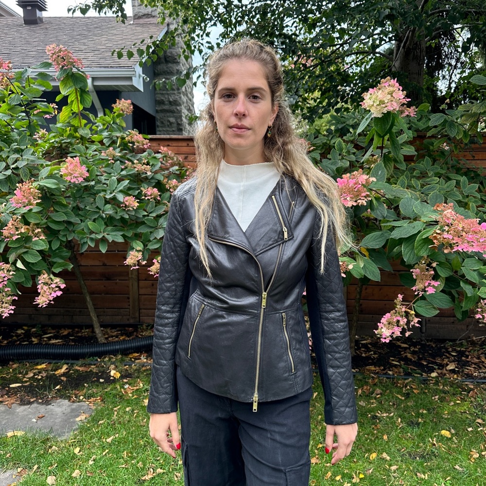 DKNY real leather jacket